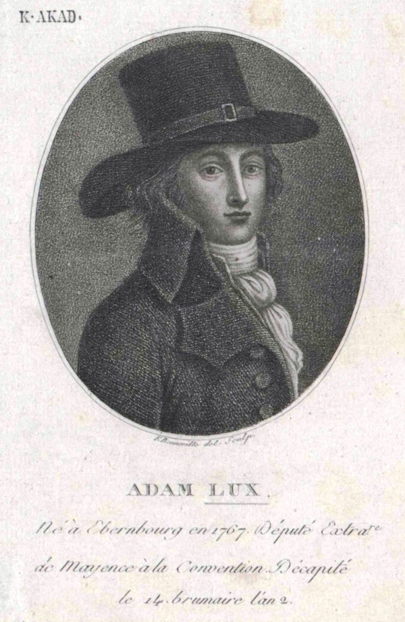 Mainz& "Lasst uns der Freiheit würdig werden!" - Offenes Wohnzimmer gedenkt des Revolutionärs Adam Lux "Lasst uns der Freiheit würdig werden!" - Offenes Wohnzimmer gedenkt des Revolutionärs Adam Lux