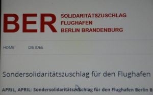 Mainz& Sondersoli für Flughafen Berlin? April, April! Sondersoli für Flughafen Berlin? April, April!