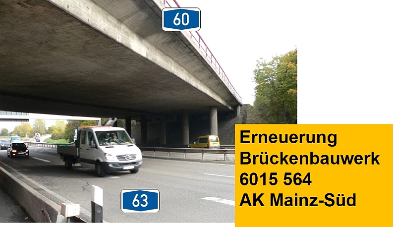 Mainz& Autobahnkreuz Mainz-Süd wird für drei Jahre zur Baustelle - Rampen im südlichen Teil dauerhaft gesperrt Autobahnkreuz Mainz-Süd wird für drei Jahre zur Baustelle - Rampen im südlichen Teil dauerhaft gesperrt