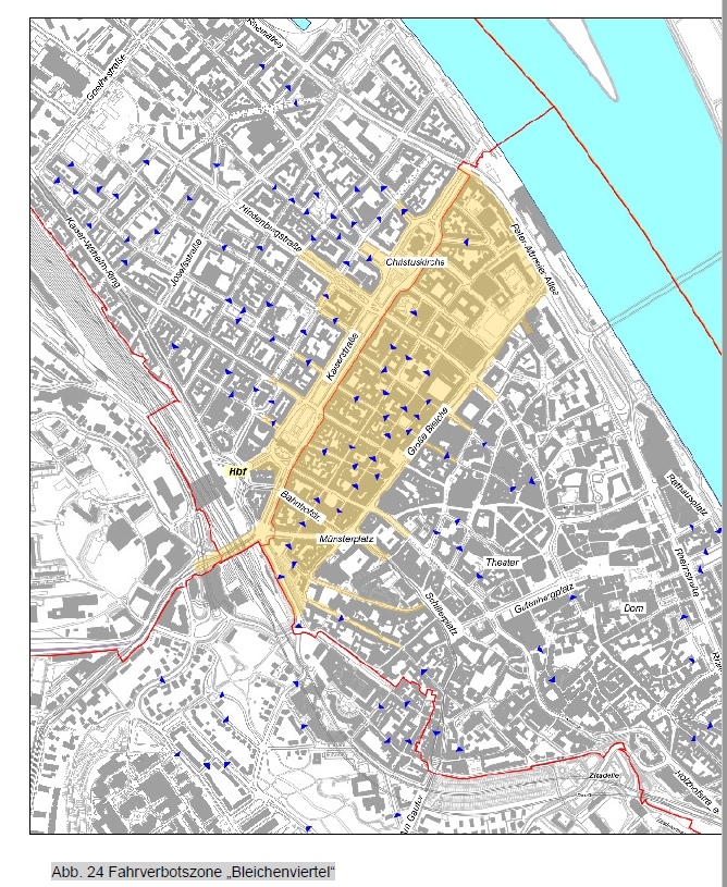 Mainz& Neuer Luftreinhalteplan für Mainz: Fahrverbote stufenweise von Bleichenviertel bis gesamter Innenstadt - Stadt setzt Gerichtsurteil um Neuer Luftreinhalteplan für Mainz: Fahrverbote stufenweise von Bleichenviertel bis gesamter Innenstadt - Stadt setzt Gerichtsurteil um