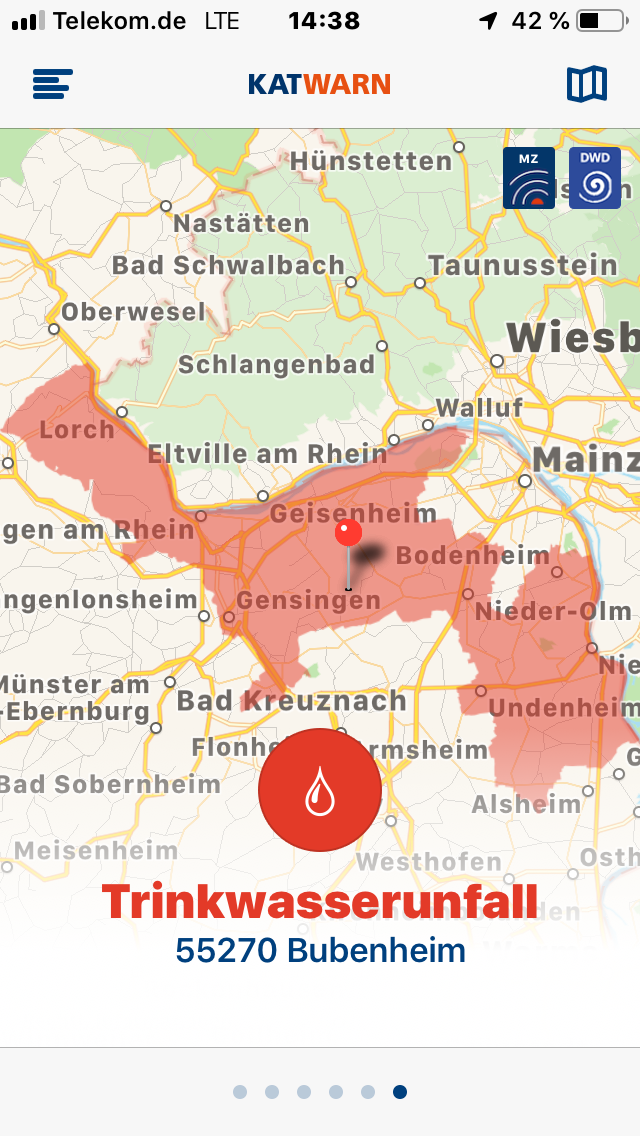 Mainz& Update: Abkochanordnung aufgehoben! — Trinkwasser im Kreis Mainz-Bingen mit E-Coli-Bakterien verunreinigt - Wasser unbedingt abkochen! Update: Abkochanordnung aufgehoben! — Trinkwasser im Kreis Mainz-Bingen mit E-Coli-Bakterien verunreinigt - Wasser unbedingt abkochen!