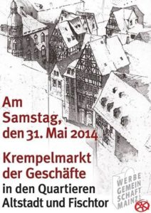 Mainz& Krempelmarkt in den Altstadt-Geschäften Krempelmarkt in den Altstadt-Geschäften