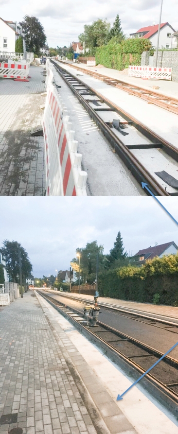 Mainz& Mainzelbahn: Erschütterungen in Bretzenheim gemessen - Seitliche Dämmfugen nicht eingebaut Mainzelbahn: Erschütterungen in Bretzenheim gemessen - Seitliche Dämmfugen nicht eingebaut