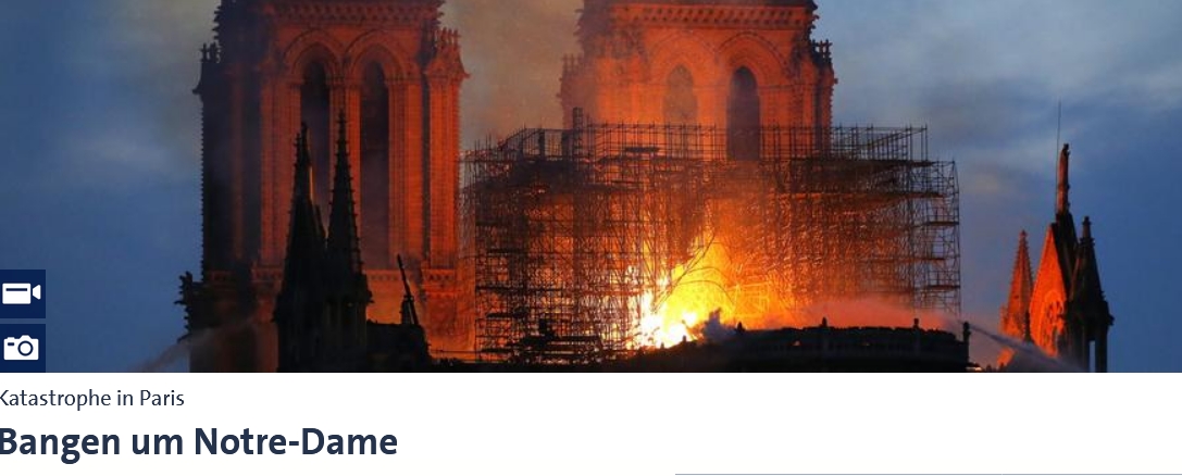 Mainz& Schock über Brand in Notre Dame - Pariser Kathedrale am Montagabend ausgebrannt - Mainzer bangen mit Pariser Wahrzeichen Schock über Brand in Notre Dame - Pariser Kathedrale am Montagabend ausgebrannt - Mainzer bangen mit Pariser Wahrzeichen