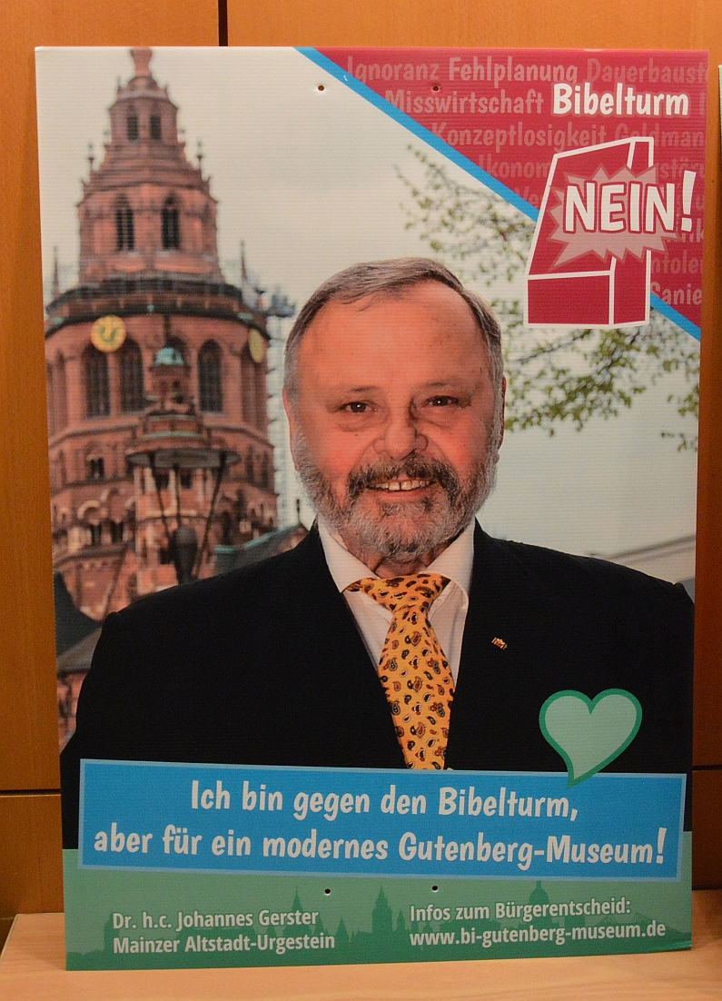 Mainz& Mainzer sagen Nein zum Bibelturm - 77,3 Prozent Mainzer stimmten gegen den Bau am Gutenberg-Museum - Neu: Endergebnis Mainzer sagen Nein zum Bibelturm - 77,3 Prozent Mainzer stimmten gegen den Bau am Gutenberg-Museum - Neu: Endergebnis