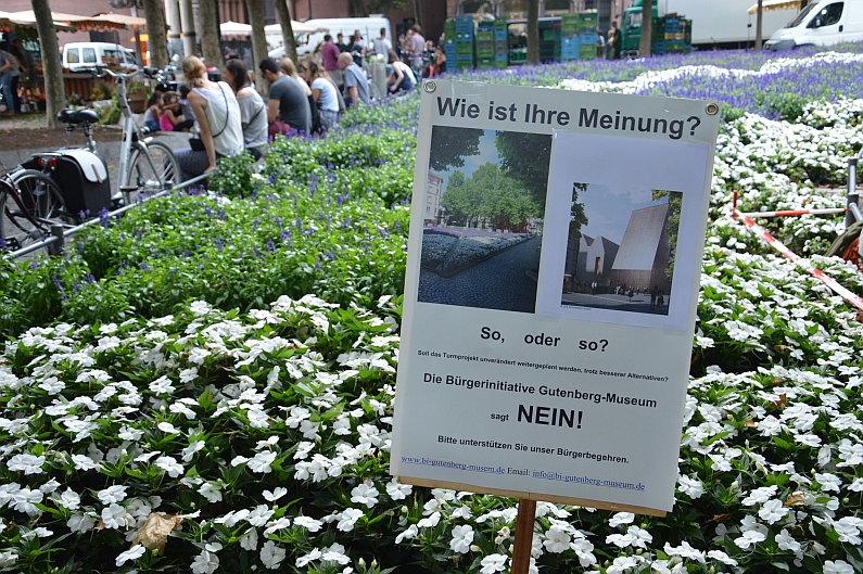 Mainz& Bereits 7.000 Unterschriften gegen Bibelturm am Gutenberg-Museum - OB wirbt für Turm - Gab es Stadtratsbeschluss? Bereits 7.000 Unterschriften gegen Bibelturm am Gutenberg-Museum - OB wirbt für Turm - Gab es Stadtratsbeschluss?