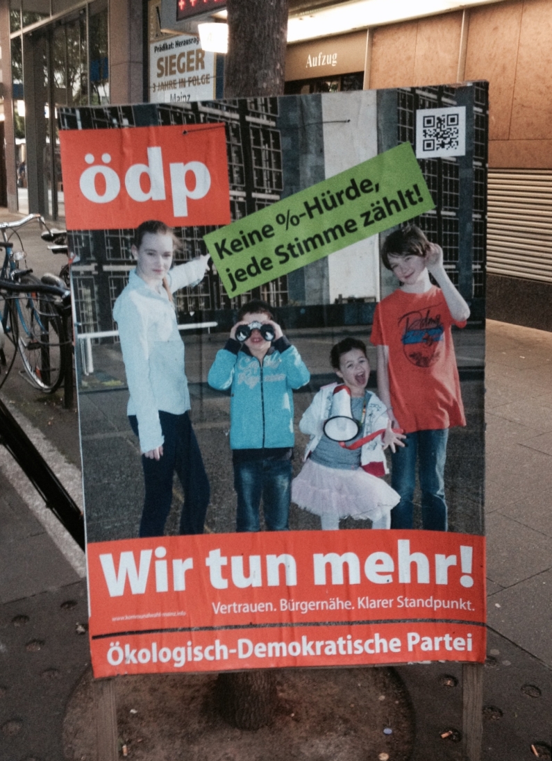 Mainz& Mainz&-Fragebogen Nummer 4: Die ÖDP -- UPDATE -- Mainz&-Fragebogen Nummer 4: Die ÖDP -- UPDATE --