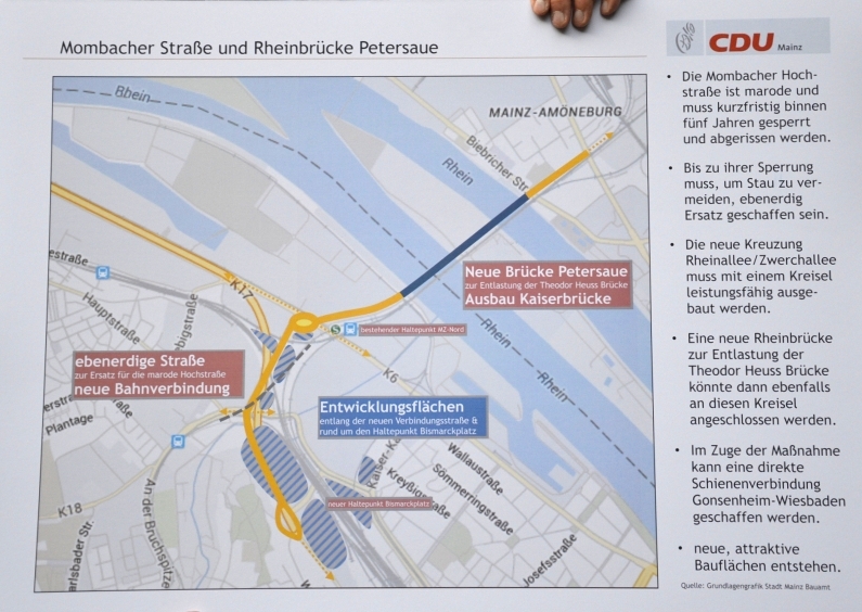 Mainz& Eine Brooklyn Bridge für Mainz - CDU will neue Tangente Mombacher Hochbrücke mit neuer Rheinbrücke Eine Brooklyn Bridge für Mainz - CDU will neue Tangente Mombacher Hochbrücke mit neuer Rheinbrücke