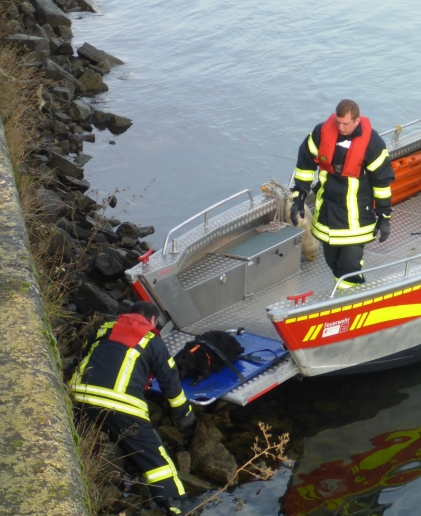 Mainz& Feuerwehr Mainz: Brand in den Kraftwerken, Hund im Rhein, Frau vermeintlich im Rhein Feuerwehr Mainz: Brand in den Kraftwerken, Hund im Rhein, Frau vermeintlich im Rhein
