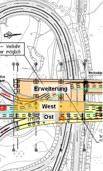 Mainz& Schiersteiner Brücke: Landesbetrieb verteidigt Fahrspur-freie Zone bei Auffahrt Mombach Schiersteiner Brücke: Landesbetrieb verteidigt Fahrspur-freie Zone bei Auffahrt Mombach