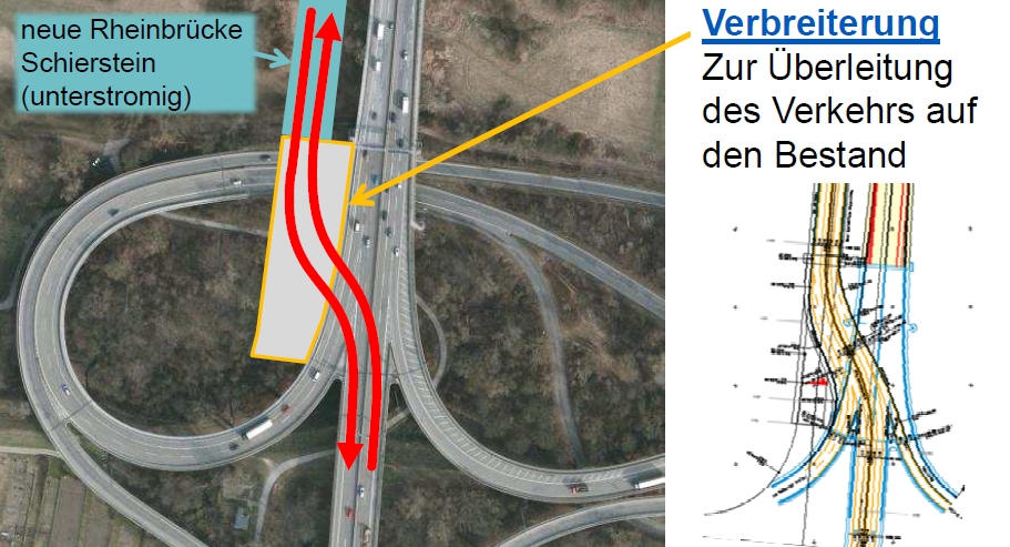 Mainz& Schiersteiner Brücke: Planungen für A643 lagen seit 2011 in Schublade Schiersteiner Brücke: Planungen für A643 lagen seit 2011 in Schublade