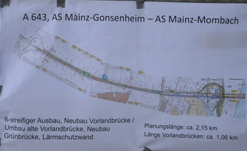 Mainz& Schiersteiner Brücke: Planungen für A643 lagen seit 2011 in Schublade Schiersteiner Brücke: Planungen für A643 lagen seit 2011 in Schublade