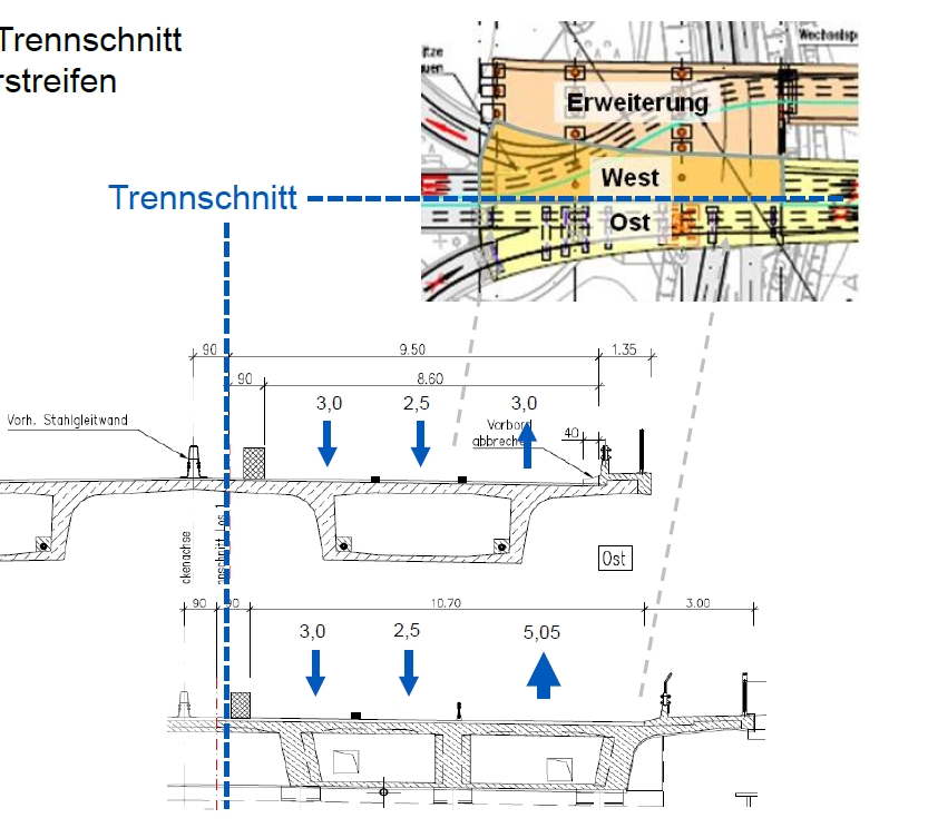 Mainz& Schiersteiner Brücke: Landesbetrieb verteidigt Fahrspur-freie Zone bei Auffahrt Mombach Schiersteiner Brücke: Landesbetrieb verteidigt Fahrspur-freie Zone bei Auffahrt Mombach