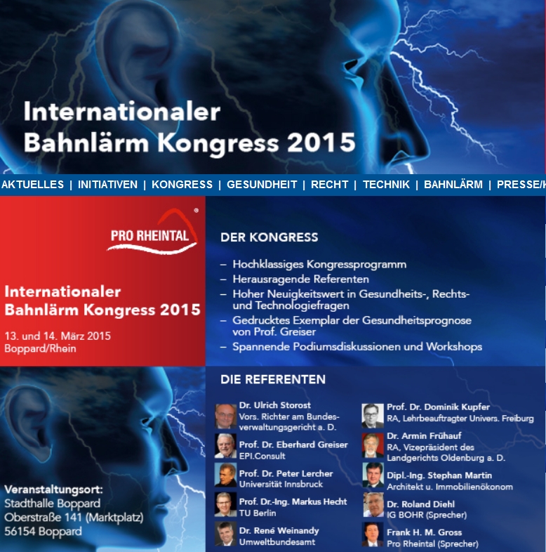 Mainz& Schadet Bahnlärm der Gesundheit? Kongress und neue Studie Schadet Bahnlärm der Gesundheit? Kongress und neue Studie