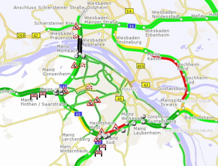 Mainz& Schiersteiner Brücke: Appelle an GDL, Unfälle und eine Fake-Meldung Schiersteiner Brücke: Appelle an GDL, Unfälle und eine Fake-Meldung