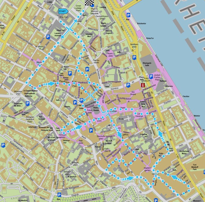 Mainz& Mainzer Firmenlauf legt Donnerstagabend Innenstadt lahm - Busumleitungen ganztägig Mainzer Firmenlauf legt Donnerstagabend Innenstadt lahm - Busumleitungen ganztägig
