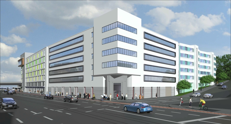 Mainz& Trigon am Binger Schlag: Neuer Komplex mit Büros, Wohnen und modernem "Me and All"-Hotel Trigon am Binger Schlag: Neuer Komplex mit Büros, Wohnen und modernem "Me and All"-Hotel