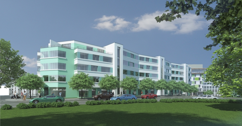 Mainz& Trigon am Binger Schlag: Neuer Komplex mit Büros, Wohnen und modernem "Me and All"-Hotel Trigon am Binger Schlag: Neuer Komplex mit Büros, Wohnen und modernem "Me and All"-Hotel
