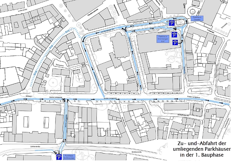 Mainz& Umbau Große Langgasse gestartet - Einbahnverkehr sorgt für Staus und Irritationen - Metallteile im Boden lokalisiert Umbau Große Langgasse gestartet - Einbahnverkehr sorgt für Staus und Irritationen - Metallteile im Boden lokalisiert
