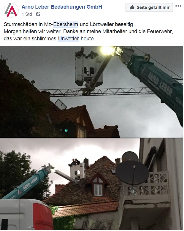 Mainz& Sturmtief Fabienne wütet in Mainz-Ebersheim und Teilen Rheinhessens - Dächer abgedeckt, Schornsteine umgeworfen, Turnhalle in Nieder-Olm für Sturmopfer geöffnet Sturmtief Fabienne wütet in Mainz-Ebersheim und Teilen Rheinhessens - Dächer abgedeckt, Schornsteine umgeworfen, Turnhalle in Nieder-Olm für Sturmopfer geöffnet