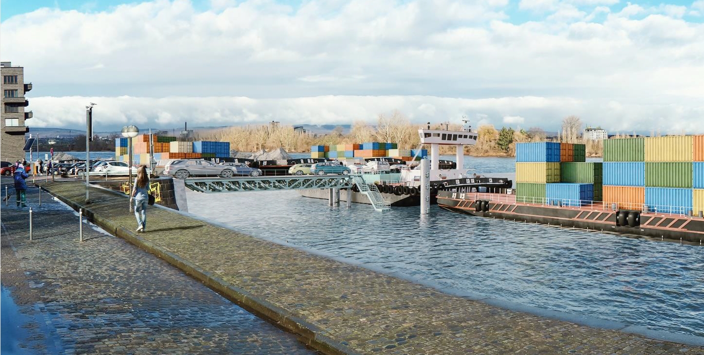 Mainz& Schiffsanleger vor der Neustadt: Sieben Landestege und 7,5 Meter breite Fahrbrücke geplant - Wirtschaftsministerium geht von neun bis zehn Schiffen pro Tag aus Schiffsanleger vor der Neustadt: Sieben Landestege und 7,5 Meter breite Fahrbrücke geplant - Wirtschaftsministerium geht von neun bis zehn Schiffen pro Tag aus