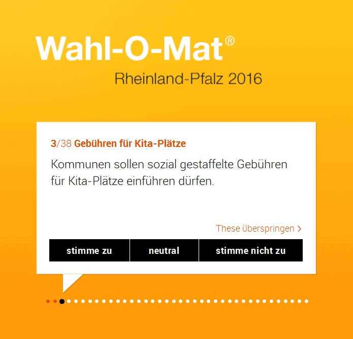 Mainz& Wahl-O-Mat zur Landtagswahl: Mit 310.000 Aufrufen neuer Rekord für Wahlhilfe-Tool Wahl-O-Mat zur Landtagswahl: Mit 310.000 Aufrufen neuer Rekord für Wahlhilfe-Tool