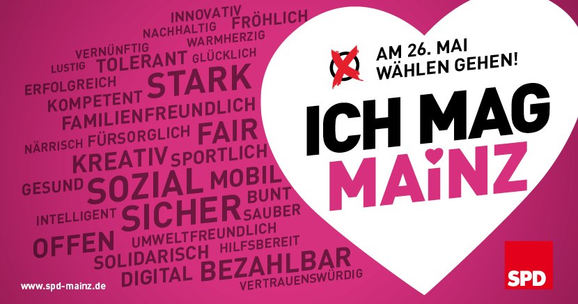 Mainz& "Mainz für Alle" - SPD wirbt im Kommunalwahlkampf mit bezahlbarem Wohnen, guten Kitas und besserer Mobilität "Mainz für Alle" - SPD wirbt im Kommunalwahlkampf mit bezahlbarem Wohnen, guten Kitas und besserer Mobilität