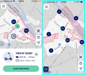 Mainz& E-Scooter-Anbieter Tier weitet Sperrzonen in Mainz aus - Unicampus und Rheinbereich jetzt auch gesperrt E-Scooter-Anbieter Tier weitet Sperrzonen in Mainz aus - Unicampus und Rheinbereich jetzt auch gesperrt