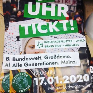 Mainz& Fridays for Future: Großdemo in Mainz am 17. Januar zum Einjährigen - 10.000 aus drei Bundesländern erwartet Fridays for Future: Großdemo in Mainz am 17. Januar zum Einjährigen - 10.000 aus drei Bundesländern erwartet