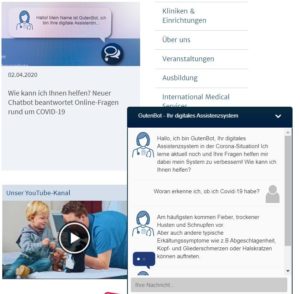 Mainz& Coronavirus: Chatbot der Mainzer Unimedizin beantwortet Fragen rund um Covid-19 - Zweites Todesopfer Coronavirus: Chatbot der Mainzer Unimedizin beantwortet Fragen rund um Covid-19 - Zweites Todesopfer