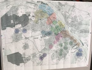Sirenenanlagen in Mainz und ihre Reichweite - die weißen Gebiete werden von Sirenenalarmen nicht erfasst. - Foto: gik